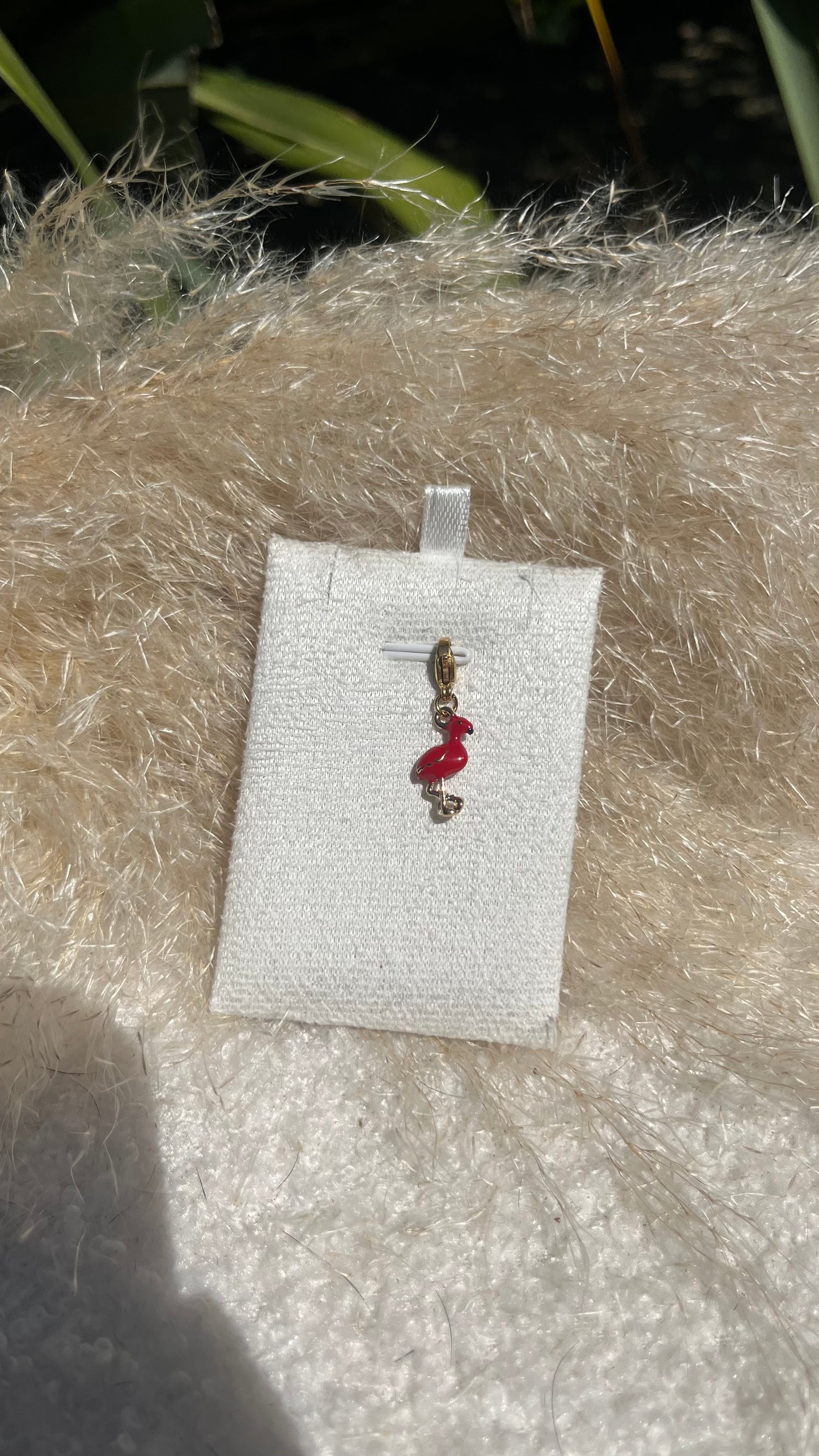 Pendentif Flament rose